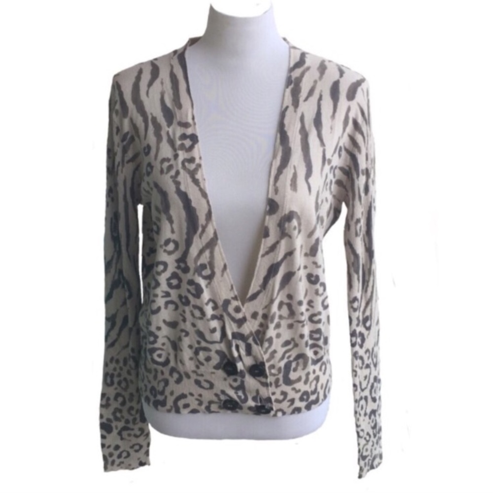 Joie Animal Print Cardi